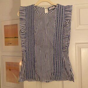 CK Bradley Nautical Stripped Tank Top
